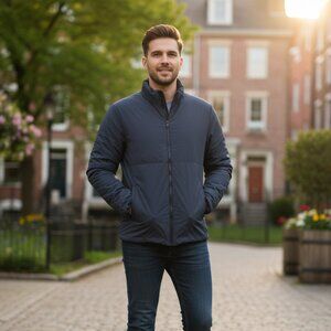 Gap Men’s Puffer Grey Jacket Size Small